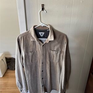 VISSLA Taupe Button-Front Shirt Jacket